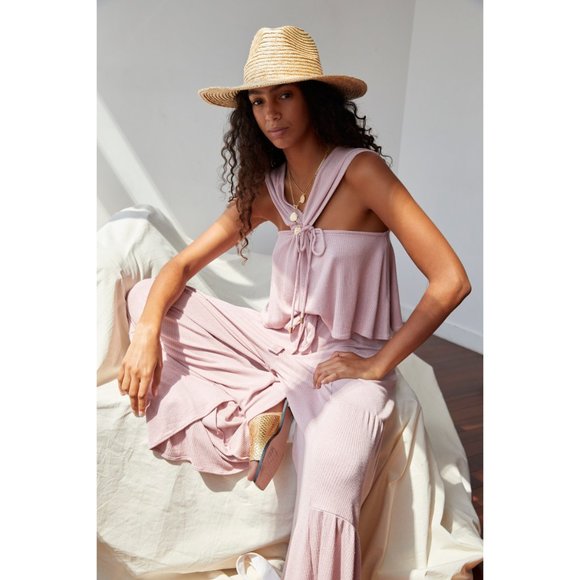 Free People Pants - NWT Free People Porter Set / Pearl Mauve